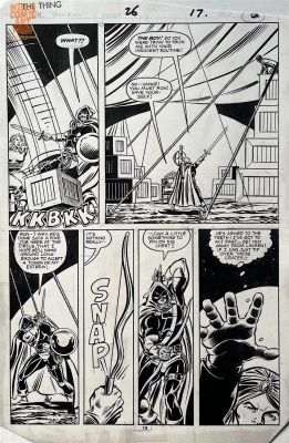 Ron Wilson Joe Sinnott | Thing 26 Pg 13 (Marvel, 1983) Early Taskmaster | Will’s Comic Art Page