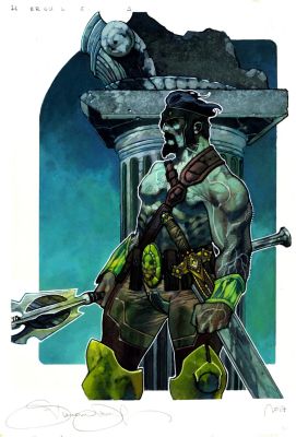 Simone Bianchi | Hercules 2018 Marvel Masterpieces Card #26 Painting | Romitaman