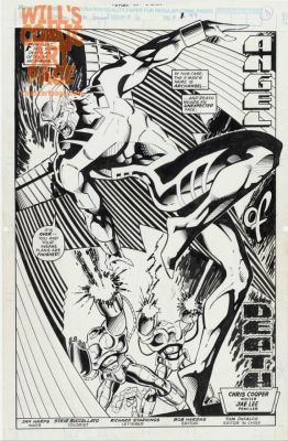 Jae Lee Jan Anton Harps | Uncanny X-Men Annual 16 Splash (Marvel, 1993) Archangel | Will’s Comic Art Page