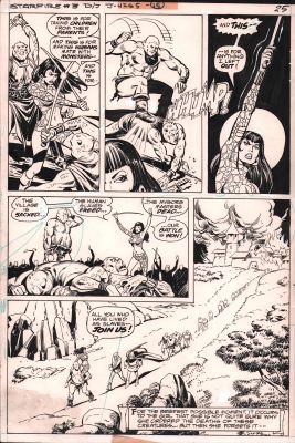 Mike Vosburg, Vince Colletta | Starfire #3 P.25 - Starfire & Thump Free Slaves - 1977 | Anthony’s Comic Book Art