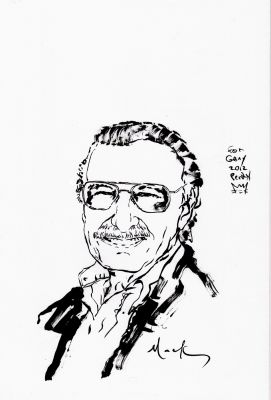 David Mack | Stan Lee Pinup (2012) | Romitaman