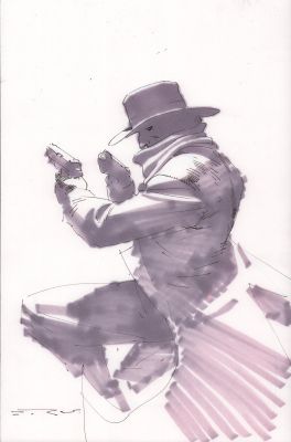 Esad Ribic | The Shadow Ink & Marker Commission - Signed | Anthony’s Comic Book Art