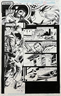 Joe Kubert | Punisher War Zone 36 Page 19 | Panel Page Art