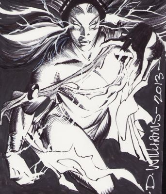 David Williams | David Williams - Storm Ink Art - Signed 2013 | Anthony’s Comic Book Art