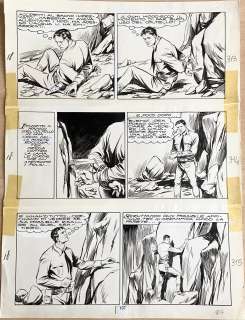AURELIO GALLEPPINI - Original page for Tex Gigante n. 29 "Il coyote nero". Cm. 25x33,5. Ink. Code 1623.