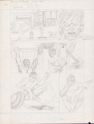 Art Nichols | Workout Man Page 6 - Pencil Sketch | Anthony’s Comic Book Art