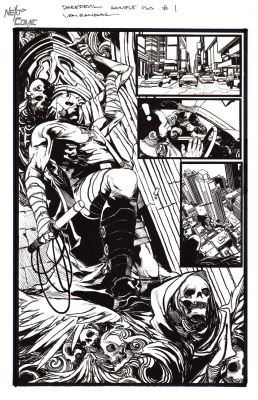 Von Randal | Daredevil Test Page 1 | Next Comic Art