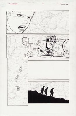 Transformers Armada #7 Pg. 11 - Pat Lee/Rob Armstrong - Signed Issue 7 Page 11 | Anthony’s Comic Book Art