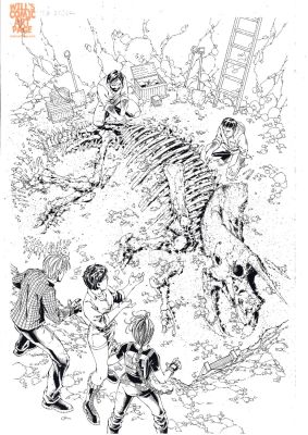 Jon Sibal Andy Park | Tomb Raider 5 Pg 11 (Image, 2000) Lara Croft & Dinosaurs!? | Will’s Comic Art Page