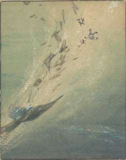 PINOCCHIO Studio Walt Disney 1940. Magnifique étude préliminaire peinte | Rossini