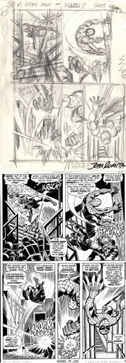 John Romita Sr. | Amazing Spider-Man #115 Story P 10 Prelim & Full Size Art Print Also (Spider-Man in Every Panel Battling Hammerhead’s Gang!) 1972 | Romitaman
