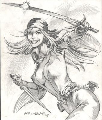 Geof Isherwood | Sexy Pirate Babe Pinup (2005) | Romitaman