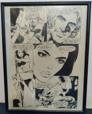 1980 Warlord #37 pg 10 Original Art, Mike Grell, Shakira Cheesecake art | eBay US