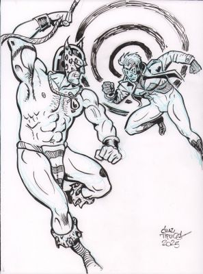 Chas Truog - Animal Man Vs B‘wana Beast Commission - Signed - 2025