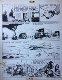Forton, Gérald - Planche originale - Bob Morane - La piste de l’ivoire - (1955) | Catawiki