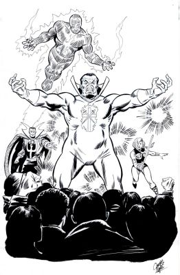 Chris Nye | Jeremiah Vs Dr Strange, Valkyrie, Human Torch | Catskill Comics