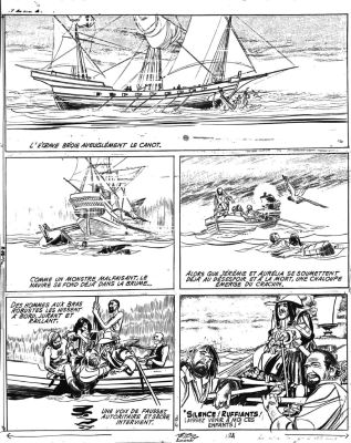 Gillon Paul | Planche originale nÂ°24 de Jérémie dans les îles tome 2 la mijaurée, la mégère et le nabot par GILLON | Galerie Napoléon