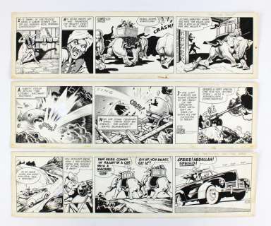 Coulton Waugh’s "Dickie Dare", 3 Large Comic Strips, Original Artwork | University Archives