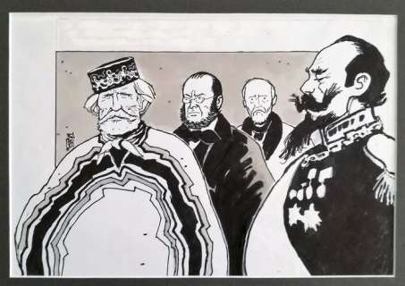Babini, Stefano - original illustration â€˜Il Risorgimento Italiano’ | Catawiki