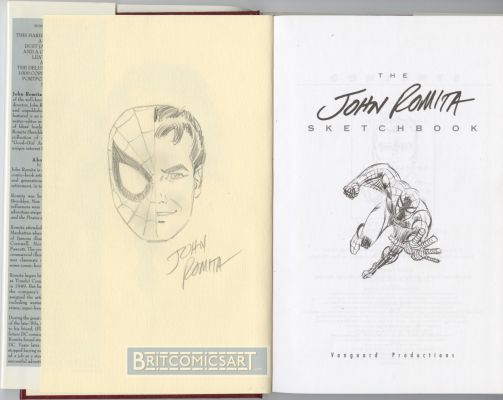 John Romita Sr | John Romita Sr Sketchbook (2007) with Original Spider-Man Drawing By John Romita Sr Issue 1 | BritComicsArt
