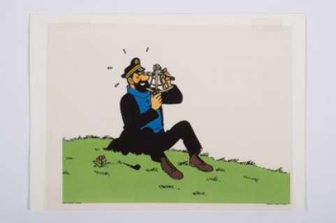Hergé, Georges Remi Dit (1907-1983) | Studios Hergé, Le capitaine Haddock et son sextant, Mise… | Stanley’s Auction