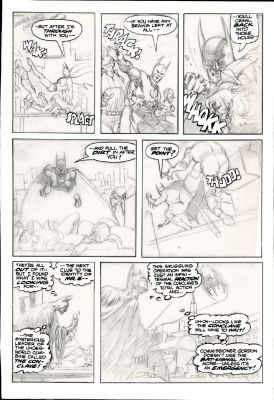 Berni Wrightson | Wrightson, Berni - Swamp Thing #7 Pencil Pg 6, Intro Batman 1973 | Cool Lines Art