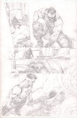 Brett Booth | Bloodshot #10 P.2 - Good Character Page - 2021 | Anthony’s Comic Book Art