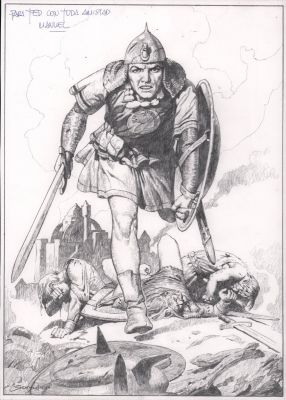 Prince Valiant Detailed Rendered Pencil Commission - Signed | Anthony’s Comic Book Art