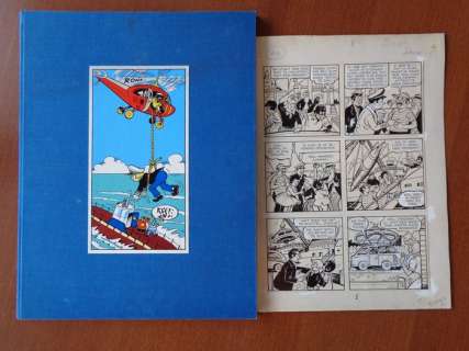 Piët, Frans - Original page (p.5) + Large-size album - Sjors en Sjimmie - De geheimzinnige duikboot - (1966 / 1986) | Catawiki