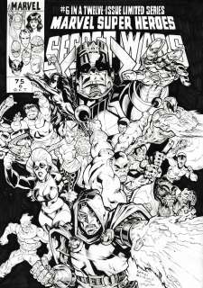 Domenech Sergi - Secret Wars: Villains Cover | Corner4art Auctions
