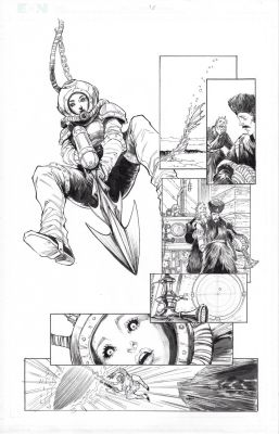 Siya Oum | Lady Mechanika the Devil in the Lake 3 Pg 18 Splashy | TDArt