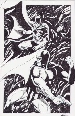 Lou Manna | Batman Vs the Phantom Commission - Signed | Anthony’s Comic Book Art