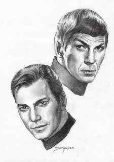 Sanjulian (Manuel Perez Clemente) - Captain Kirk & Spock: Star Trek | Corner4art Auctions