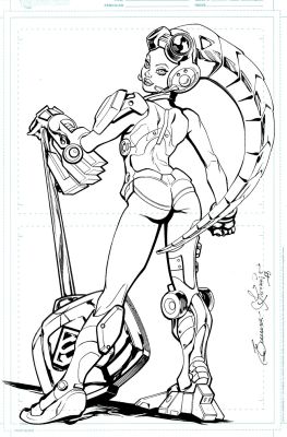 Eduardo Francisco | Ame-Comi Girls ’Steel’ Early Style Guide Pinup (2013) | Romitaman