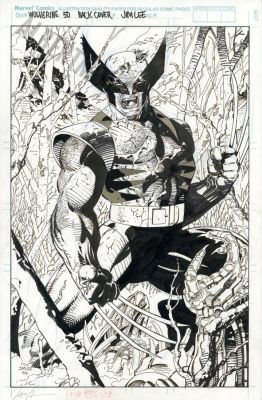 Jim Lee - Wolverine Issue 50 Page Back Cover