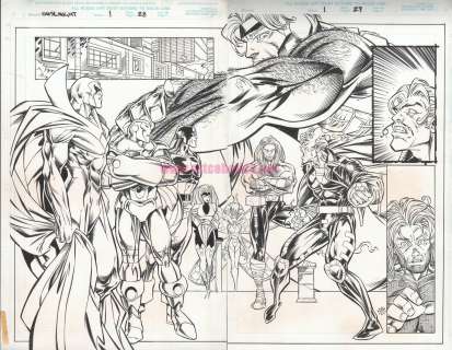 Pasqual Ferry - Onslaught: X-Men 1 pg 28-29