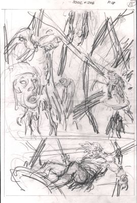 John Buscema | Savage Sword of Conan #206 P 18 Splash (11 X 17 Inch Bronze Age Prelim) | Romitaman