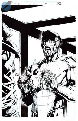 Ryan Stegman | Iron Man Issue 10 Page Cover | Felix Comic Art
