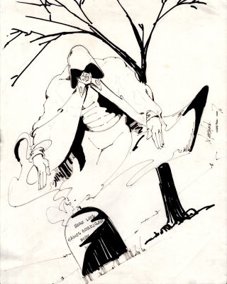 Marshall Rogers | Spectre Rising From His Own Grave in Graveyard Pinup (1976) | Romitaman