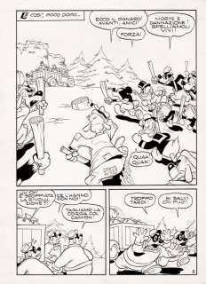 Luciano Bottaro - Topolino e la doppia viglia di Natale p.5 (Topolino n.129 del 1955)