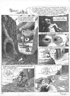 Cabanes | "Dans les villages t. 1: La Jôle" Planche, encre sur papier glacé, | Art Richelieu