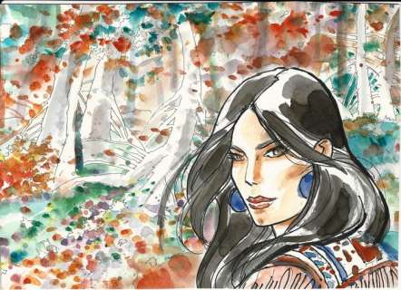 Babini, Stefano - original illustration for the volume "Indians" (2015) | Catawiki