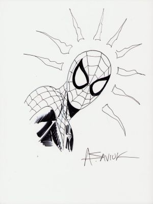 Alex Saviuk | Amazing Spider-Man Spidey Senses Ink Art Commission - Signed | Anthony’s Comic Book Art