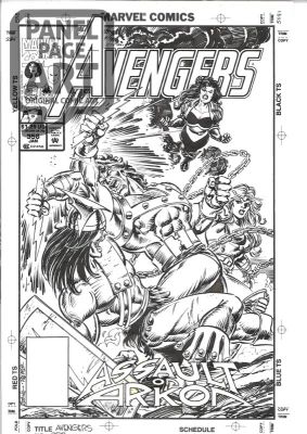 Steve Epting | Avengers 358 Cover | Panel Page Art