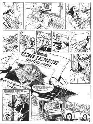 Sokal Benoît | Planche originale 6 du Tome 10 de Canardo - La Fille qui rÃ©vait d’horizon - | Galerie Napoléon