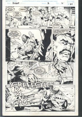 Carlos Pacheco Cam Smith | Action-Packed Pacheko + Cam Smith X-Men Art - Bishop Issue Bishop # 2 Page 24 | Koch Comic Art