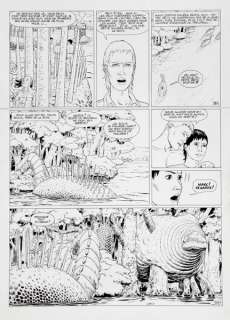 Léo | Aldébaran, planche n°8 Ã  l’encre de Chine de l’… | Banque Dessinée