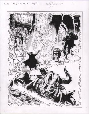 Reilly Brown | Masters of the Universe: the Powers of Grayskull - Arcade in the Sky #1 P.4 - Skeletor Summons Tauraton - Signed - 2026 | Anthony’s Comic Book Art