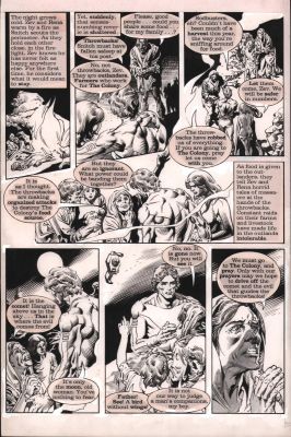 Rudy Nebres | Warren Magazine (1984?) Panel Page - Comet Portends Evil | Anthony’s Comic Book Art