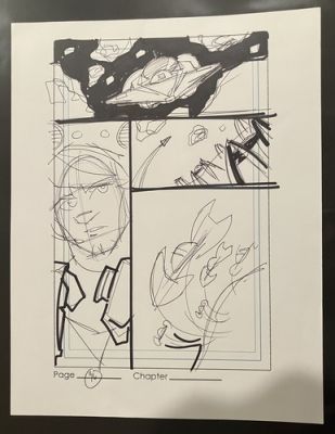 Star Wars: Clone Wars Webcomic Page 36 Anakin Skywalker Prelim Sketch Tom Hodges | eBay US (Buy It Now)